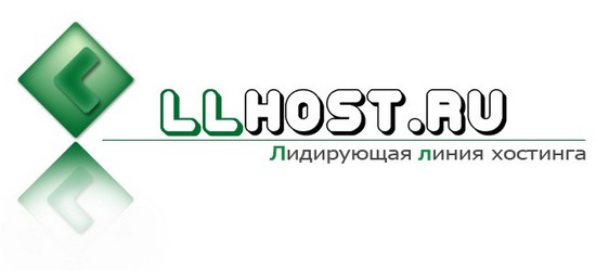 Дизайн графического и текстового логотипа для хостинга LLhost.ru