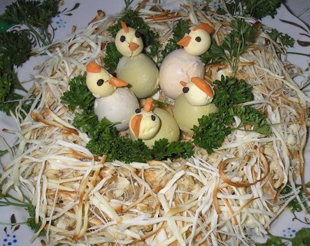 Салат Кукушкино гнездо Салат Кукушкино гнездо